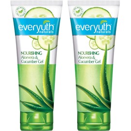Everyuth Gel Nutritivo Natural De Aloe Vera Y Pepino, 100 G (Paquete De 2)