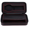 Portable 2Slots Carbon Fiber Leather Watch Storage Box Case Wristwatch