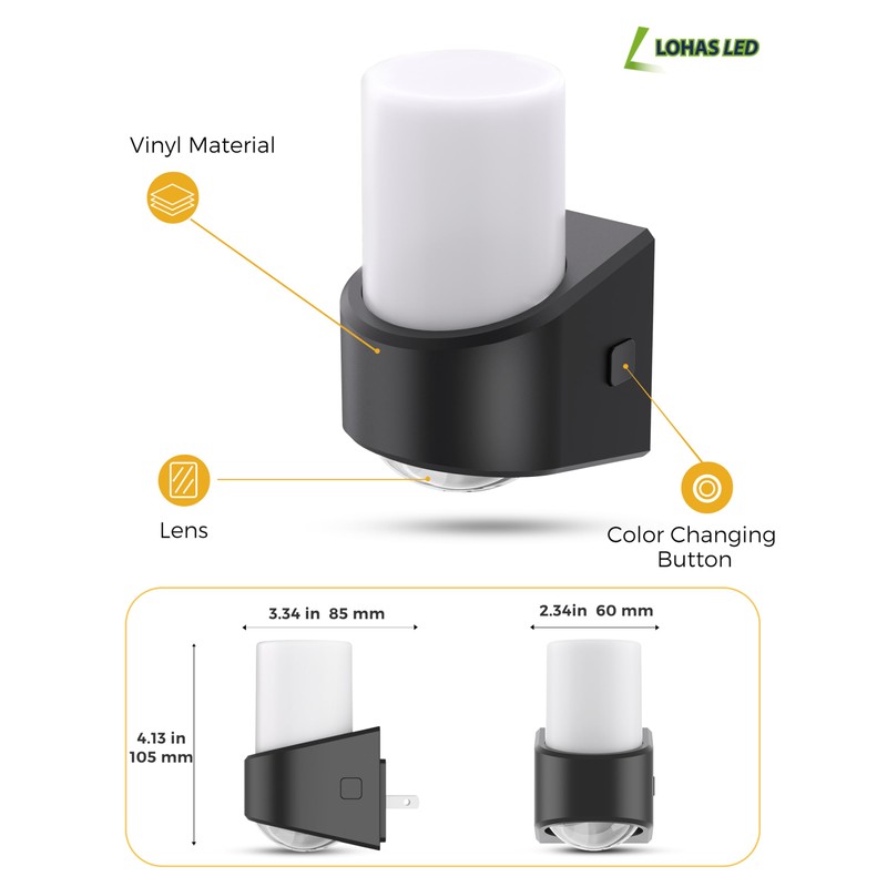 L LOHAS LED Projector Night Light Plug in Night Lights
