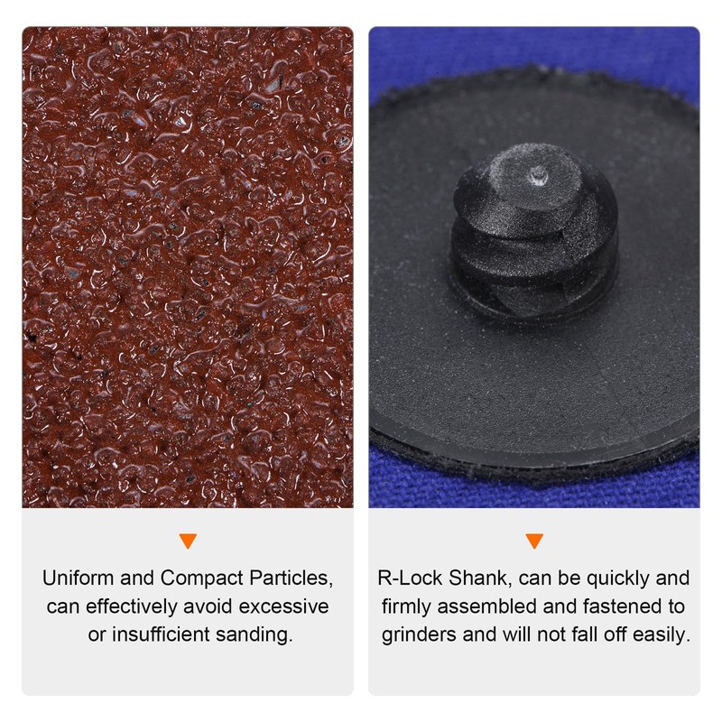 sourcing map 25pcs Quick Change Sanding Discs 2" 36 Grit