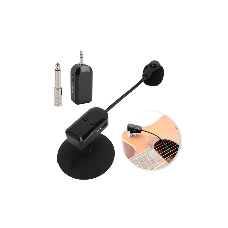 LICAEVEY Micrófono de Instrumento Inalámbrico, 2.4GHz de Guitarra Inalámbrica Violín