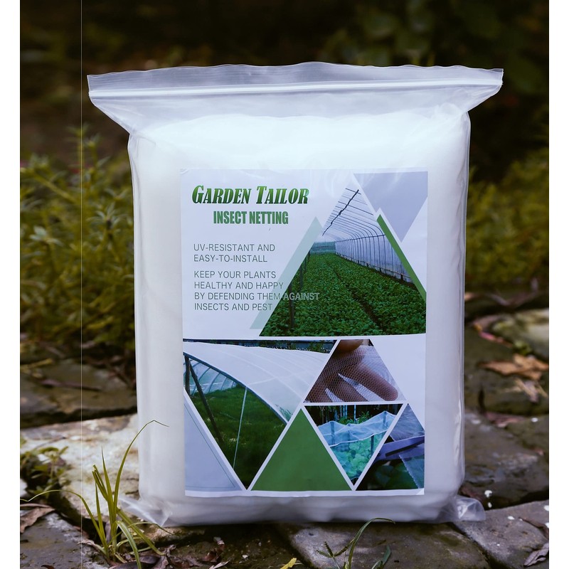 Garden Netting Pest Barrier: 10'x20' Fine Bug Netting for Garden