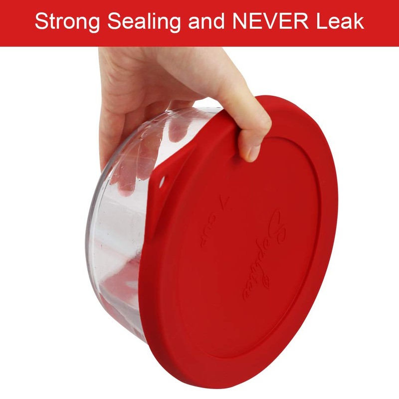 Sophico Round Silicone Storage Cover Lids Replacement for Anchor Hocking