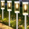 Gorrzai Solar Pathway Lights 8 Pack Solar Outdoor Lights with