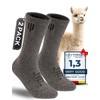 2-Pack Alpaca Wool Crew Socks, Thick Thermal Winter Socks Hunting