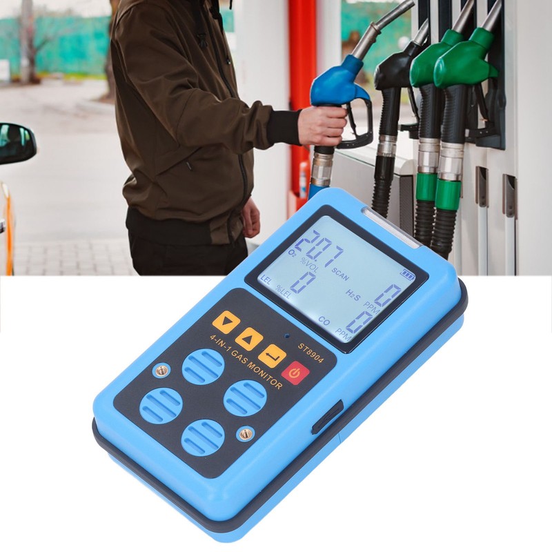 Gas Monitor 4 in 1 CO H2S O2 LEL Accurate
