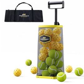PodiuMax Tennis Ball Picker Upper, 30 Pickleball Picker Upper, 42 Tennis Ball Collector, Portable Pickleball Retriever for Easy Collection & Storage