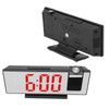 Projection Digital Alarm Clock USB Charging Automatic Dimming LED Mirror