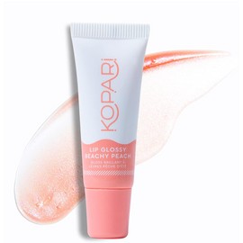 Kopari Beachy Peach Lip Glossy w/Coconut Oil Shea Butter (2) 0.7oz/20g Total NIB