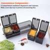 V·RESOURCING [ New Version Elegant Black Seasoning Box, 4 Pieces
