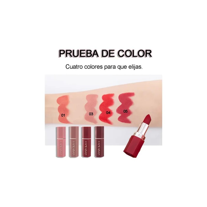 Lapiz Labial Color Mate Silky Saturados Larga Duración