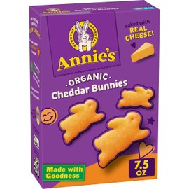 Annie's Homegrown Cheddar Bunnies Baked Snack Crackers 7.5 oz (Pack of 12)