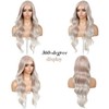 ENCOUNTERU Ash Blonde Wear and Go Glueless Wig with Bangs