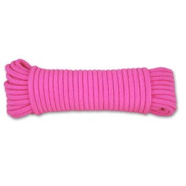 Flash Cord drf1 20m Pink Neon Braided Polypropylene Cord Maximum Load