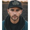 ALLNTRENDS Never Surrender Trump Embroidered Trucker Hat USA Mesh Cap