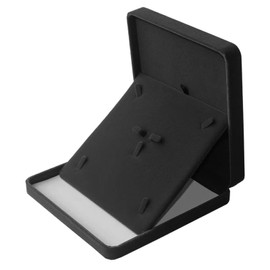 Ziyonix Velvet Jewelry Set Box, 19 x 19 x 4 cm Jewellery Gift Box Plush jewelry Set box jewellery Organizer Holder for Women Jewelry Bracelet Necklace Earring Ring (Black)