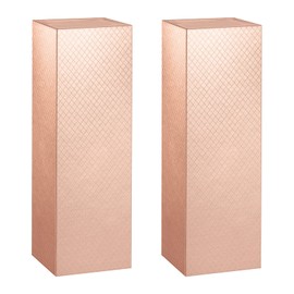 ROSEGLD 6 Wine Gift Boxes 13x4.1x3.8 Inches, Bottle Gift Boxes for Liquor and Champagne, Magnetic Closure Collapsible Gift Boxes (Glossy Rose Gold with Lattice Texture)