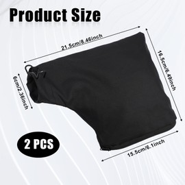2pcs Dust Collector Bags for Miter Saw 255 Model, Table Saw Accessory/Dust Collection Hood with Zipper and Wired Adjustable Stand, Tablesaw Dust Bag for Cutting Machine Planer Belt Sander Diagonal Saw