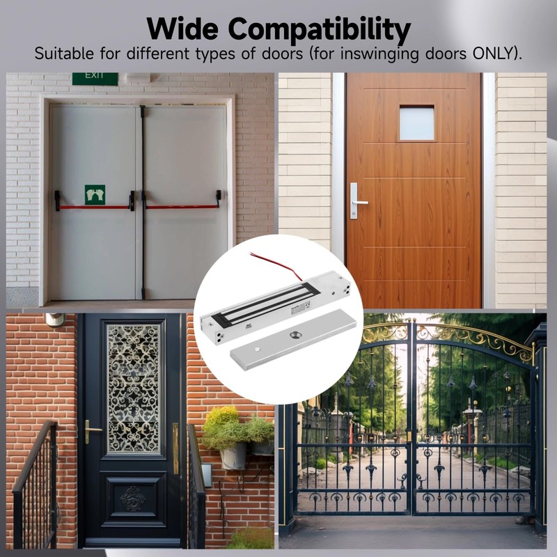 600lbs Electric Magnetic Lock - Waterproof Electric Magnetic Door Lock