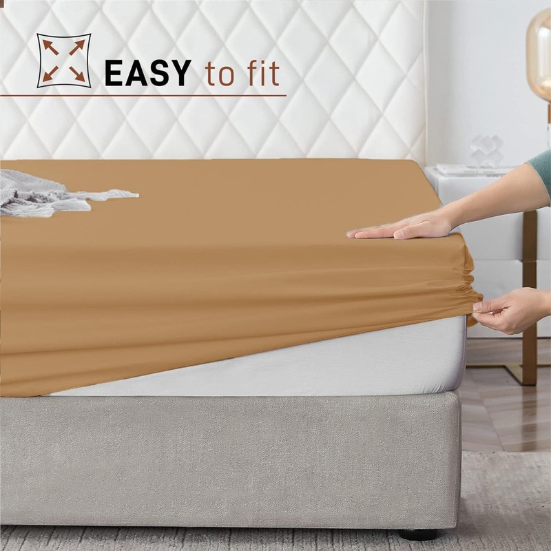AR Ware King Size Fitted Sheets 100% Egyptian Cotton 300