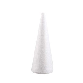 Happyyami Craft Foam Cone White Styrofoam Cones for DIY Home Craft Project Christmas Tree Table Centerpiece 30CM