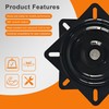 Racfenick 6.7inch/170mm Heavy Duty Bar Stool Swivel Plate Chair Base