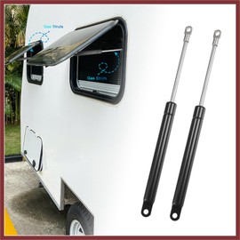 HEROFFIX 2 Pcs 10 Inch 20Ib/89N Black Lift Supports Struts Shocks Gas Spring Universal for RV Car Truck Boat Window Cabinet Door Cover Lids Replace Parts