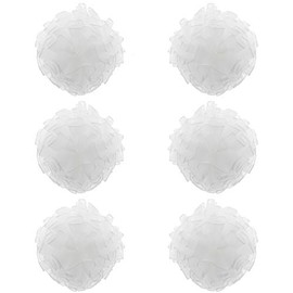 Zac's Alter Ego Pack of 6 Girls Cute Frilly Pom Pom Hair Band Elastics/Ponios/Ponytail Holders - Mixed Colour Options