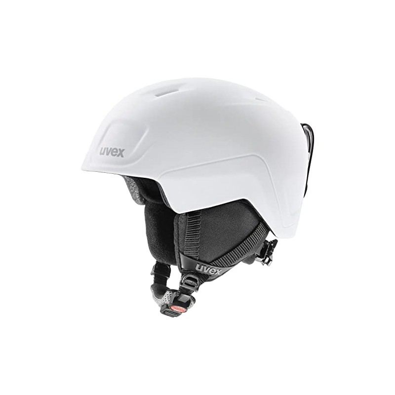 uvex Heyya Pro Unisex Youth Ski Helmet, White/Black Matt, 51-55