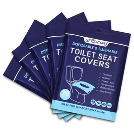 SFOPORD SFOPORD XL 100PCS Toilet Seat Covers Disposable - Flushable Paper Toilet Seat Cover is Travel Accessories, Travel Essentials for Public Restrooms, Airplane, Campin