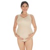 SlimMe Supportive Maternity Bodysuit with Cushioned Straps Nude Medium