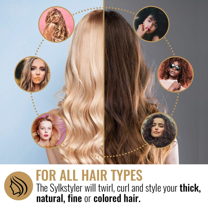 HAI Silk Ceramic Curling Iron for Women - Professional Fast