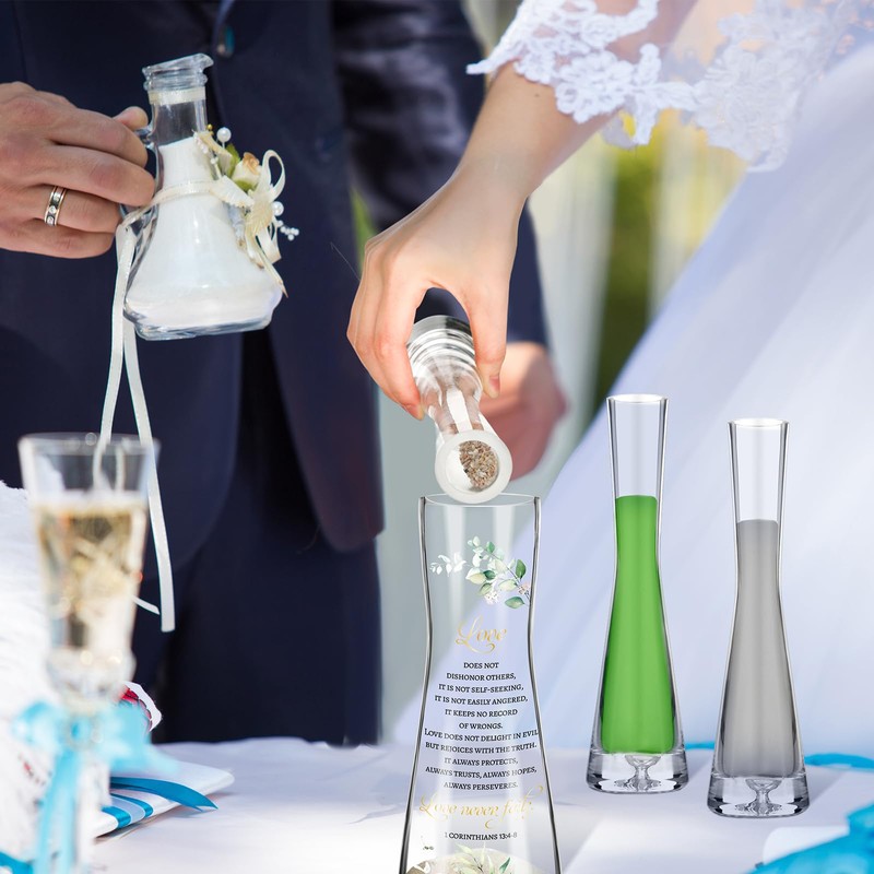 Irenare Unity Sand for Wedding Ceremony Set Include Ceremony Vase,