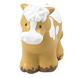 Replacement Brown and White Spotted Cow Figure for Fisher-Price Little People Around The Farm Mega Set - CBG45