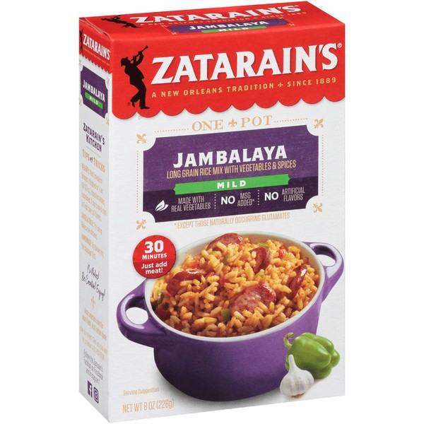 Zatarain's Mild Jambalaya, 8 oz (Pack of 12)