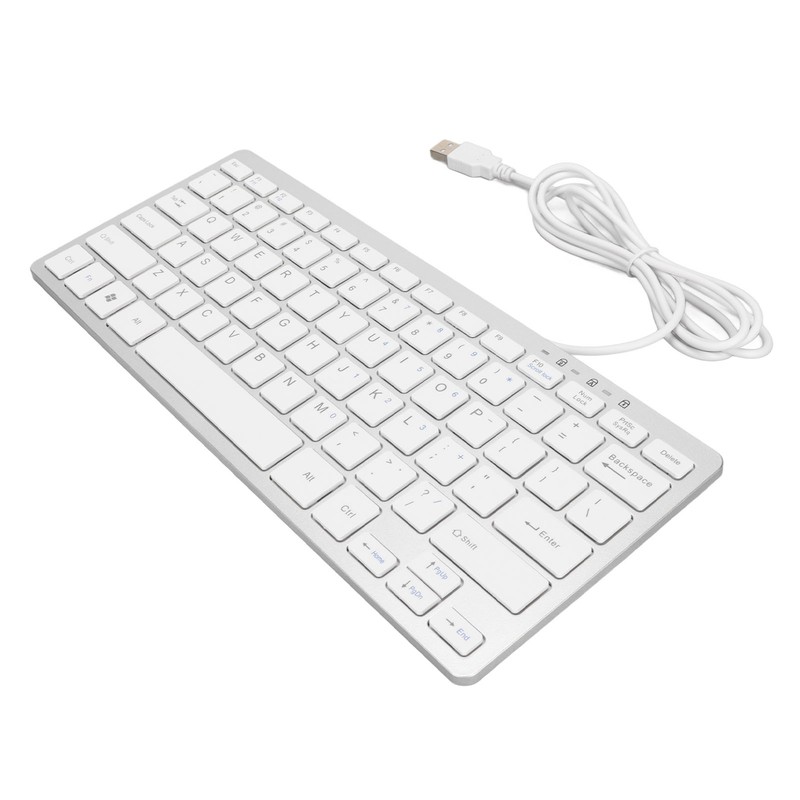 USB Wired Keyboard 78 Keys Ultra Thin Mini Portable Anti
