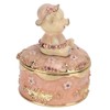 Pig Hinged Jewelry Box Hollow Design Cute Appearance Hand Painted