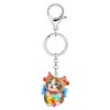 BAMAY Acrylic Kawaii Cat Keychain Wallet Car Key Accessories Cute