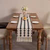 Gxfctys Table Runner, Modern Farmhouse Table Runner, Black and Beige