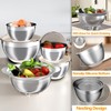 Mixing Bowls with Airtight Lids Set, 4 Stainless Steel Bowls