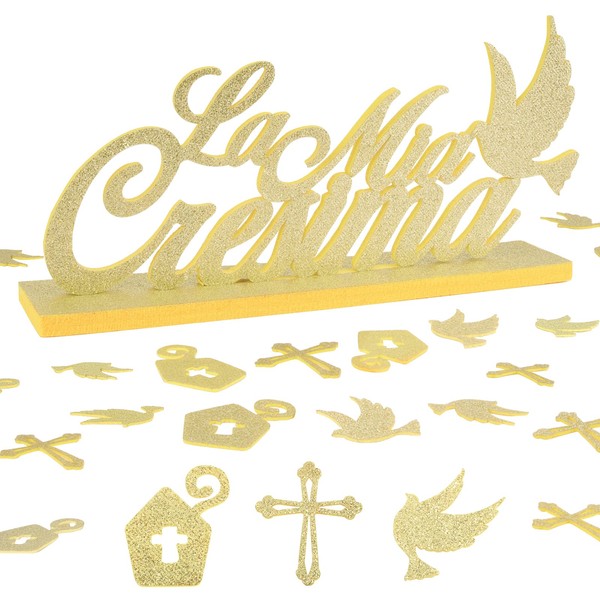 Italian 37 x Confirmation Table Decoration Felt 1 x Stand