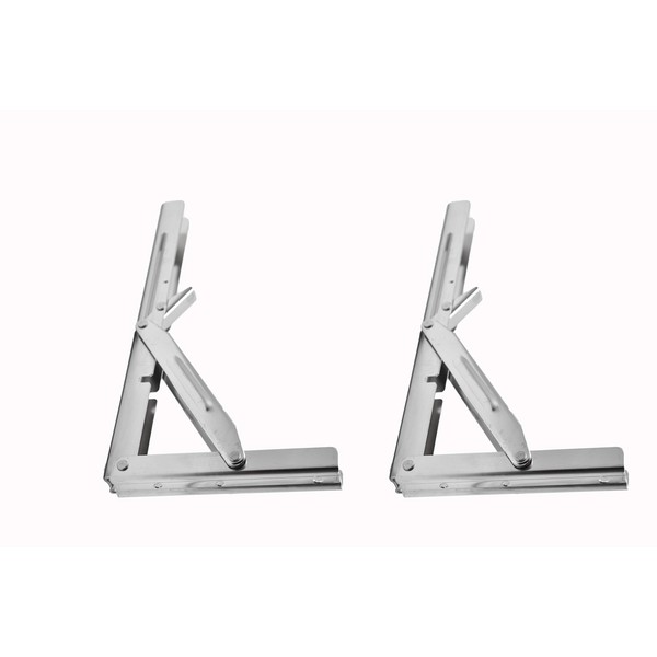 MARINE CITY Boat Stainless Steel Table Bracket - Short Release Arm, L:12 Inches,Max Load 550LBS (2 Pcs)