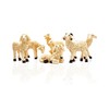 Set of 6 White Sheep 15cm Resin Sheep for Nativity