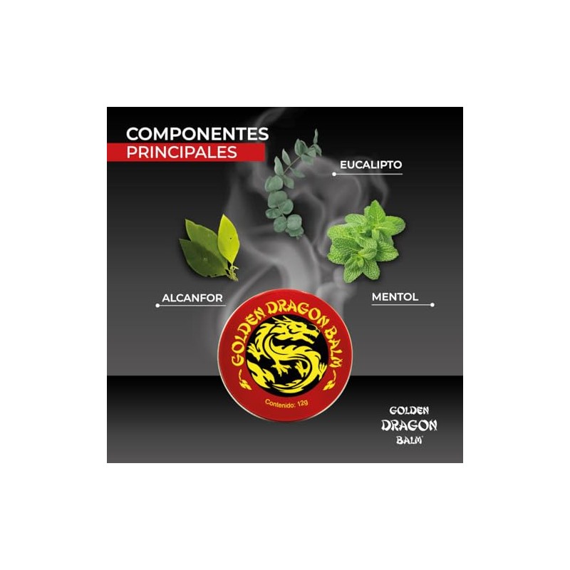 Anahuac Golden Dragon Balm Pomada Herbal Paquete Pzas 12g Alivia
