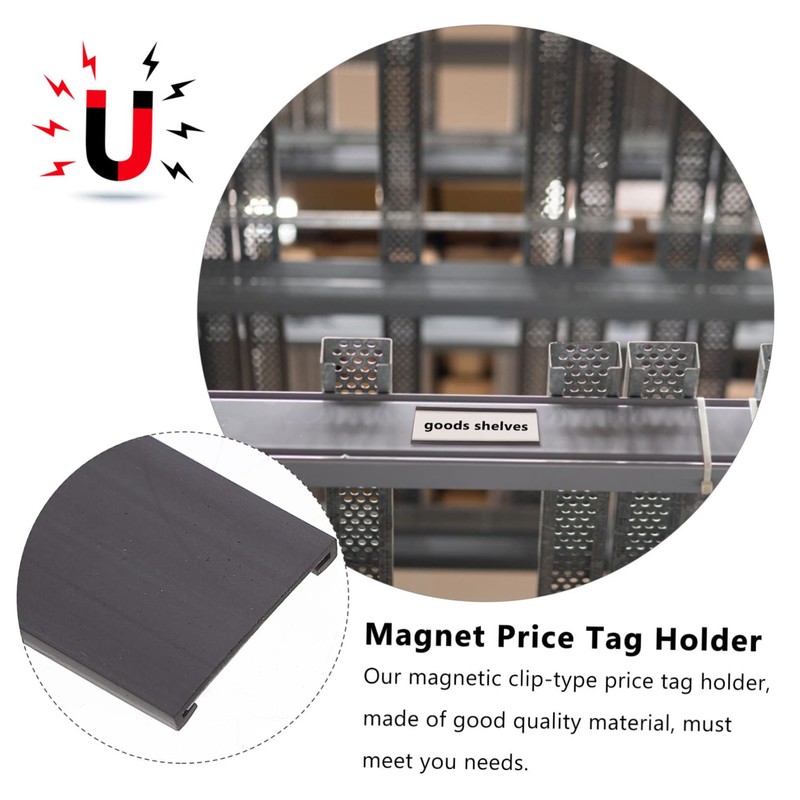 Operitacx Material 50pcs Magnetic Label Holders Easy to Use for