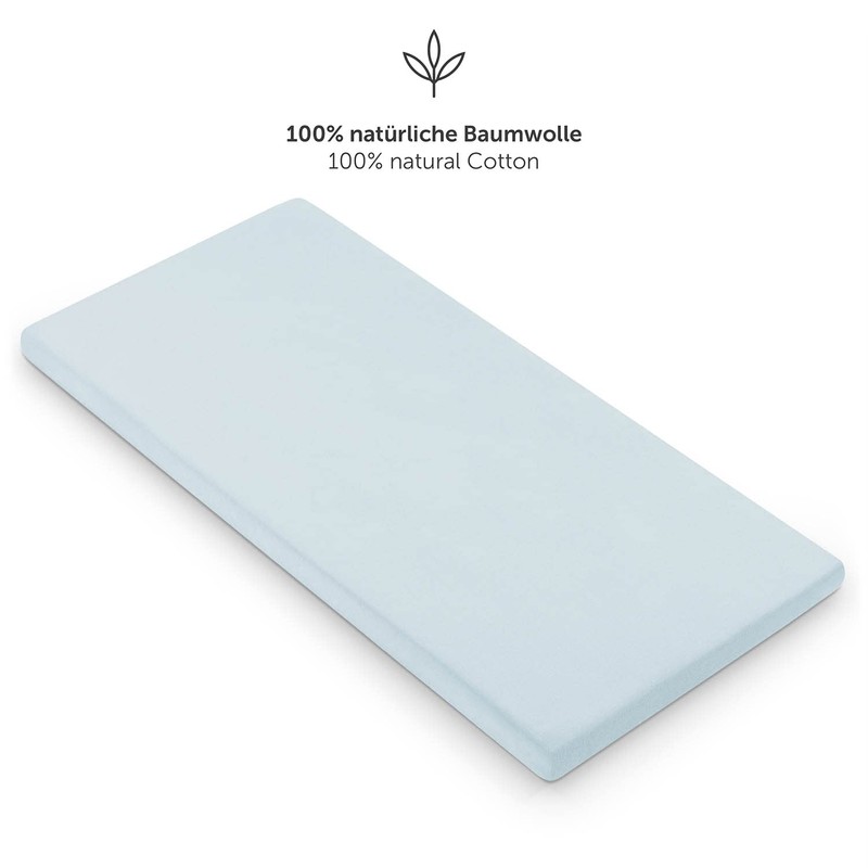 Laleni Premium fitted sheets for bassinet, rectangular, breathable, 100% cotton