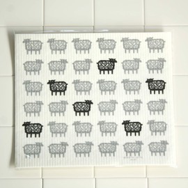 Econfort House Sponge Wipe, Drainer, Lost Sheep, Scandinavia, Gray/White
