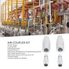 Air Hose Fittings 2 External Connection 2 External Plug 3/8