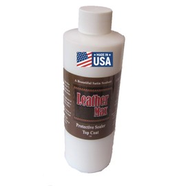 Leather Max Top Coat Satin Acrylic Finish Sealer 8 Ounce XL Bottle Protect Your Leather Finish/Drys Clear
