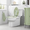 Angel Shield Marble Toilet Seat Durable Molded Wood with Quiet